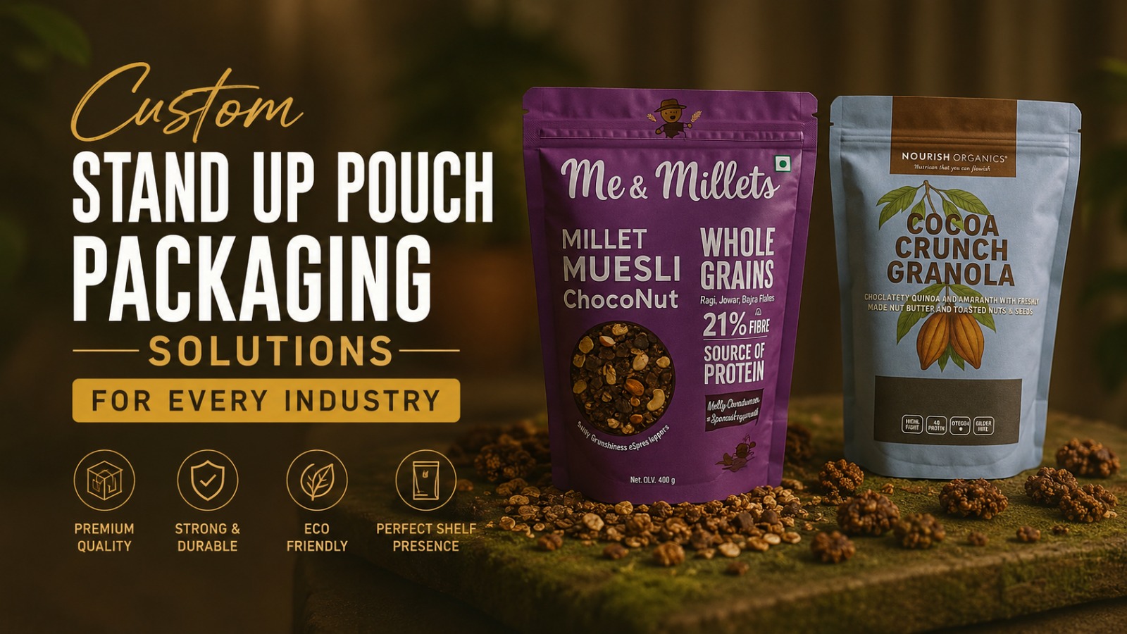 Custom Stand up Pouch Packaging