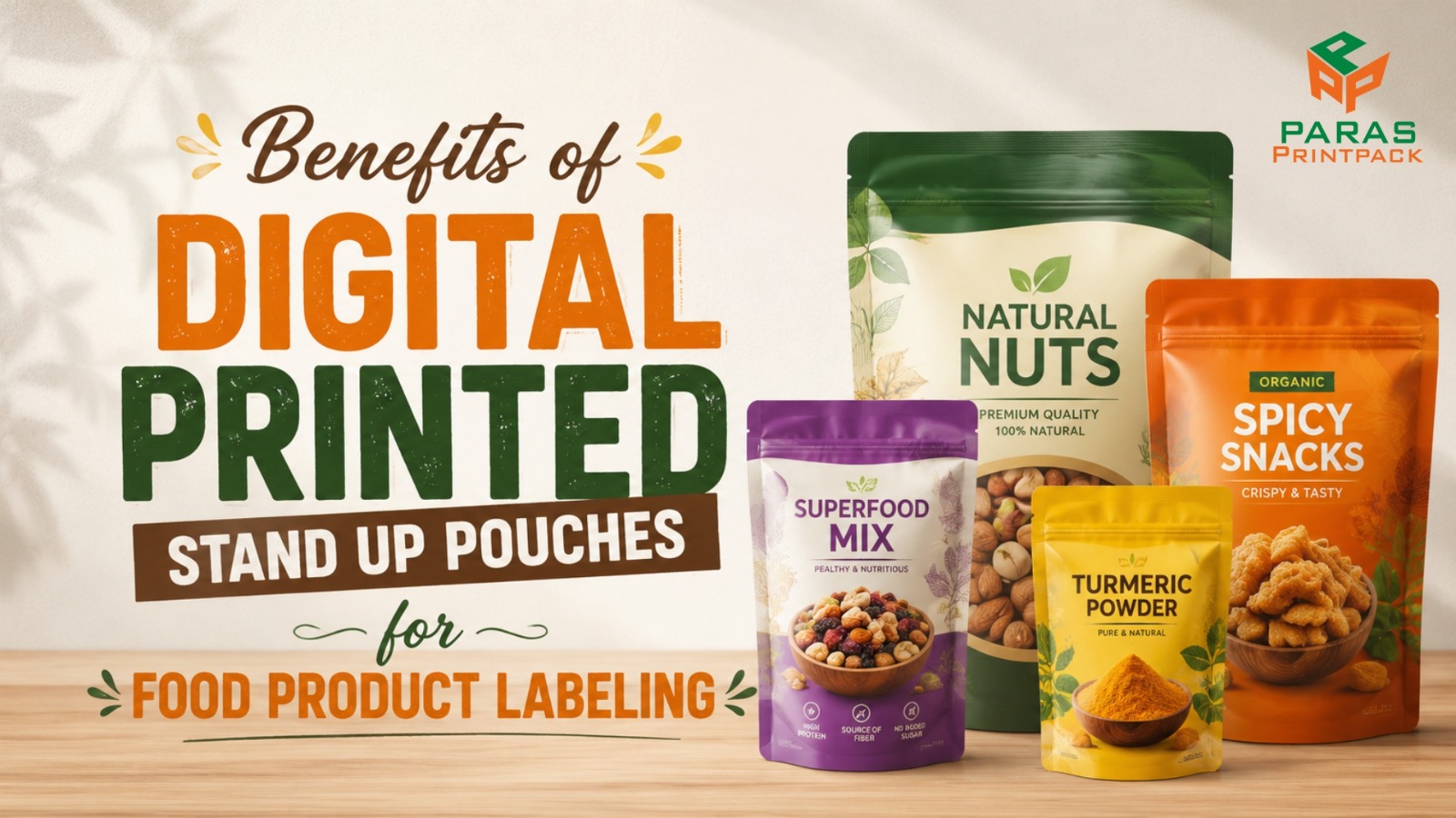 Digital Printed Stand up Pouches