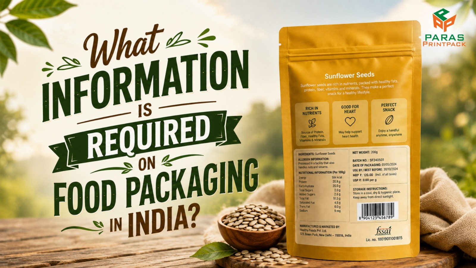 What Information Is Required on Food Packaging in India?